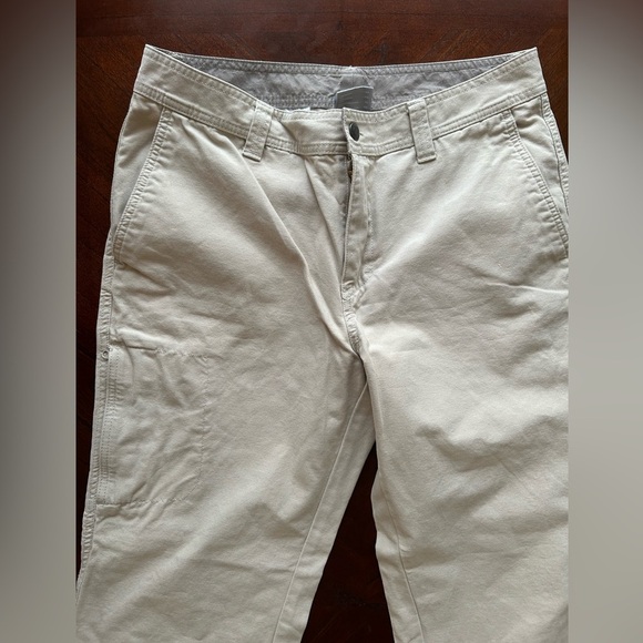 Columbia Cream cargo Relaxed regular Fit Cotton Blend size 34W 30L - Picture 2 of 8